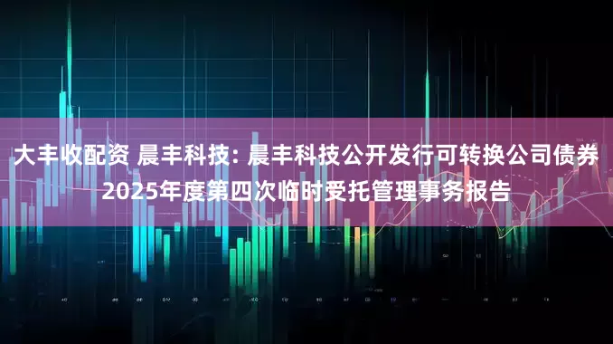 大丰收配资 晨丰科技: 晨丰科技公开发行可转换公司债券2025年度第四次临时受托管理事务报告
